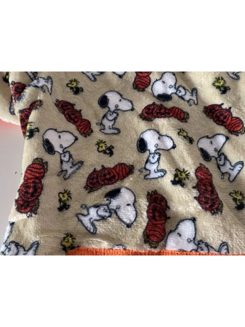 Peanuts Snoopy Halloween Trick Or Treat Dog PJ Pajamas Fleece Sz S Small NEW
